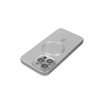 İphone 14 Pro Kılıf Moshi Lens Magneticsafe Silikon - Gümüş