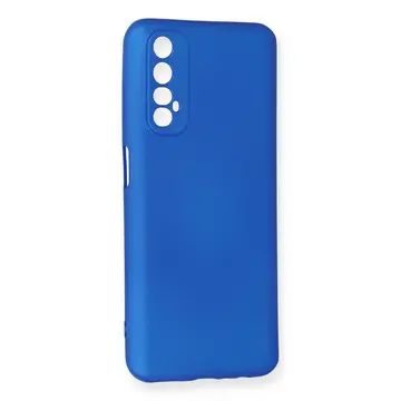 Realme 7 Kılıf First Silikon - Mavi