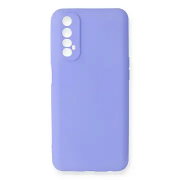 Realme 7 Kılıf First Silikon - Lila