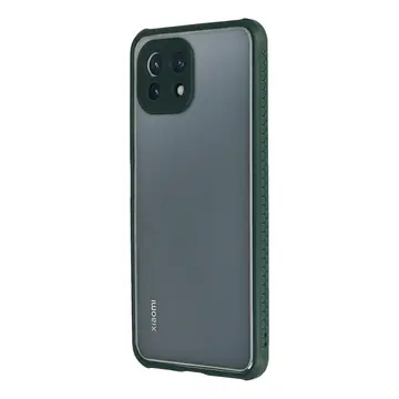 Xiaomi Mi 11 Lite Kılıf Miami Şeffaf Silikon - Koyu Yeşil
