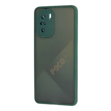 Xiaomi Poco F3 Kılıf Montreal Silikon Kapak - Yeşil