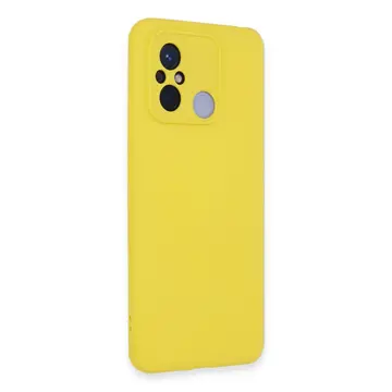 Xiaomi Redmi 12c Kılıf Nano İçi Kadife Silikon - Sarı