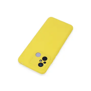 Xiaomi Redmi 12c Kılıf Nano İçi Kadife Silikon - Sarı