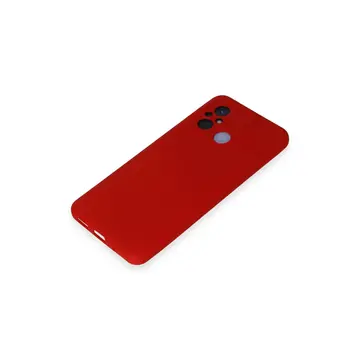 Xiaomi Redmi 12c Kılıf Nano İçi Kadife Silikon - Kırmızı