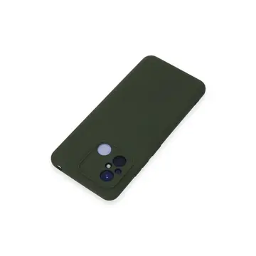 Xiaomi Redmi 12c Kılıf Nano İçi Kadife Silikon - Koyu Yeşil