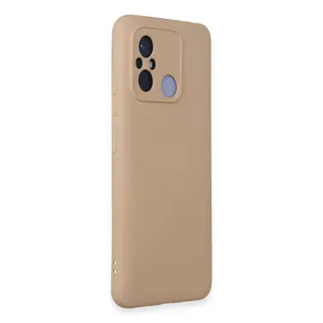 Xiaomi Redmi 12c Kılıf Nano İçi Kadife Silikon - Pudra