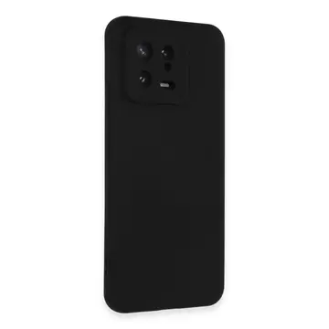 Xiaomi Mi 13 Kılıf Nano İçi Kadife Silikon - Siyah