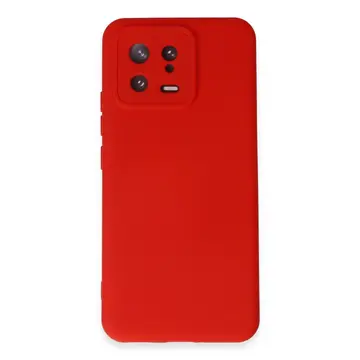Xiaomi Mi 13 Kılıf Nano İçi Kadife Silikon - Kırmızı