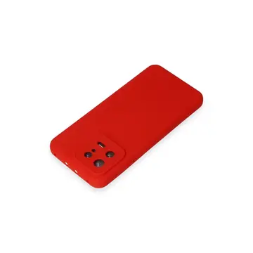 Xiaomi Mi 13 Kılıf Nano İçi Kadife Silikon - Kırmızı