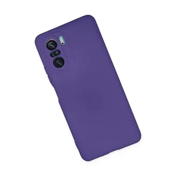 Xiaomi Poco F3 Kılıf Nano İçi Kadife Silikon - Mor