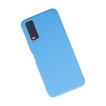 Vivo Y11s Kılıf Nano İçi Kadife Silikon - Mavi