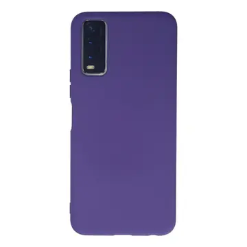 Vivo Y11s Kılıf Nano İçi Kadife Silikon - Mor