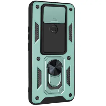 Xiaomi Redmi Note 9 4g Kılıf Pars Lens Yüzüklü Silikon - Yeşil