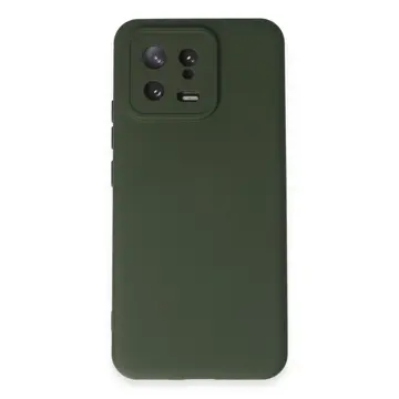 Xiaomi Mi 13 Kılıf Nano İçi Kadife Silikon - Koyu Yeşil