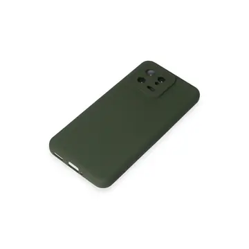 Xiaomi Mi 13 Kılıf Nano İçi Kadife Silikon - Koyu Yeşil