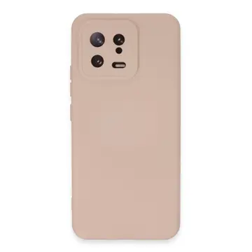 Xiaomi Mi 13 Kılıf Nano İçi Kadife Silikon - Pudra