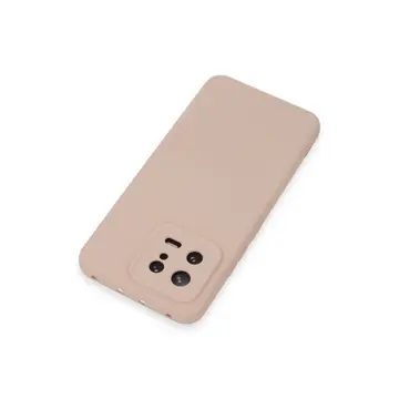 Xiaomi Mi 13 Kılıf Nano İçi Kadife Silikon - Pudra