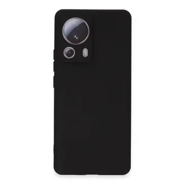 Xiaomi Mi 13 Lite Kılıf Nano İçi Kadife Silikon - Siyah