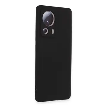 Xiaomi Mi 13 Lite Kılıf Nano İçi Kadife Silikon - Siyah