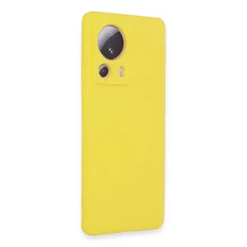 Xiaomi Mi 13 Lite Kılıf Nano İçi Kadife Silikon - Sarı