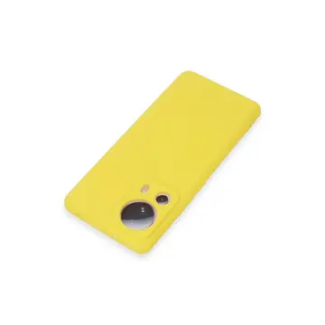 Xiaomi Mi 13 Lite Kılıf Nano İçi Kadife Silikon - Sarı