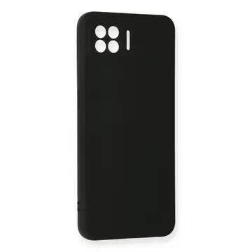 Oppo A73 Kılıf Nano İçi Kadife Silikon - Siyah