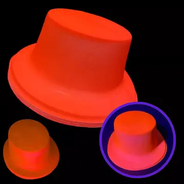 Neon Partisi Pembe Renk Plastik Fötr Şapka