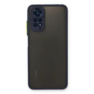 Xiaomi Redmi Note 11 Kılıf Montreal Silikon Kapak - Lacivert
