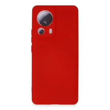 Xiaomi Mi 13 Lite Kılıf Nano İçi Kadife Silikon - Kırmızı