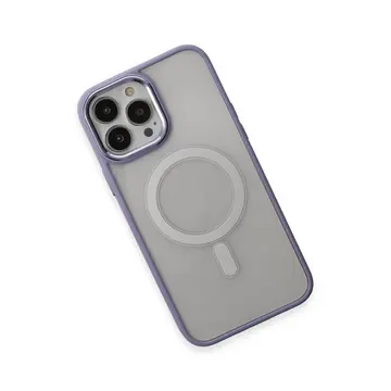 İphone 15 Pro Kılıf Room Magneticsafe Silikon - Lila