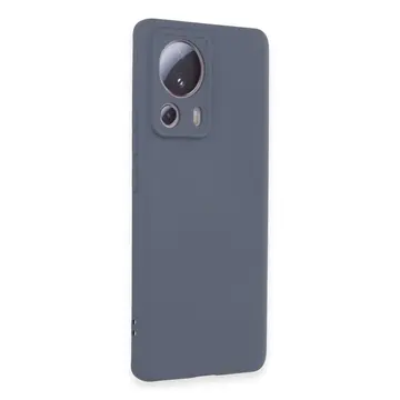 Xiaomi Mi 13 Lite Kılıf Nano İçi Kadife Silikon - Gri