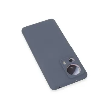 Xiaomi Mi 13 Lite Kılıf Nano İçi Kadife Silikon - Gri