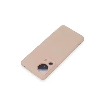 Xiaomi Mi 13 Lite Kılıf Nano İçi Kadife Silikon - Pudra