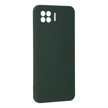 Oppo A73 Kılıf Nano İçi Kadife Silikon - Koyu Yeşil