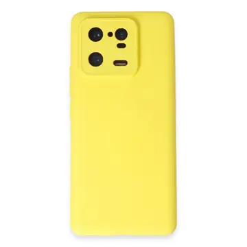 Xiaomi Mi 13 Pro Kılıf Nano İçi Kadife Silikon - Sarı