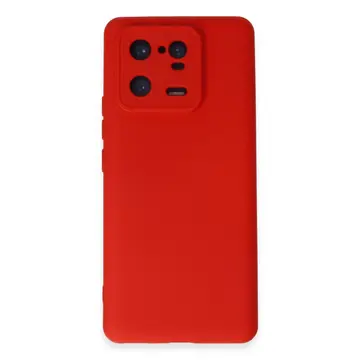 Xiaomi Mi 13 Pro Kılıf Nano İçi Kadife Silikon - Kırmızı