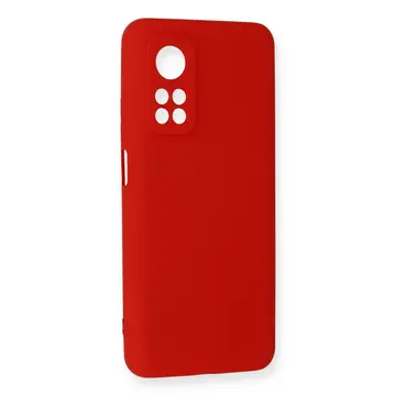 Xiaomi Mi 10t Kılıf Nano İçi Kadife Silikon - Kırmızı