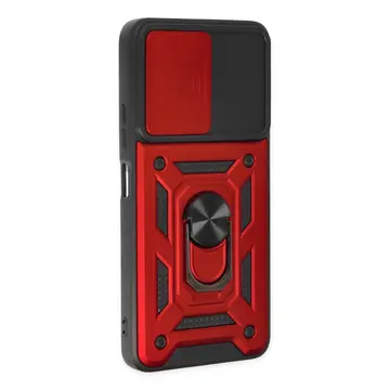 Xiaomi Poco X3 Gt Kılıf Pars Lens Yüzüklü Silikon - Kırmızı
