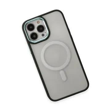 İphone 15 Pro Max Kılıf Room Magneticsafe Silikon - Köknar Yeşili