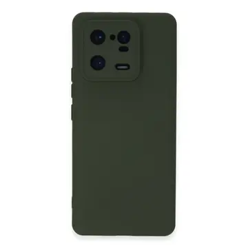 Xiaomi Mi 13 Pro Kılıf Nano İçi Kadife Silikon - Koyu Yeşil