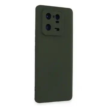 Xiaomi Mi 13 Pro Kılıf Nano İçi Kadife Silikon - Koyu Yeşil