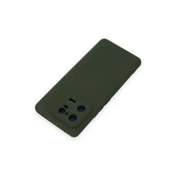Xiaomi Mi 13 Pro Kılıf Nano İçi Kadife Silikon - Koyu Yeşil