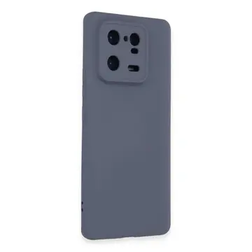 Xiaomi Mi 13 Pro Kılıf Nano İçi Kadife Silikon - Gri