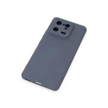 Xiaomi Mi 13 Pro Kılıf Nano İçi Kadife Silikon - Gri