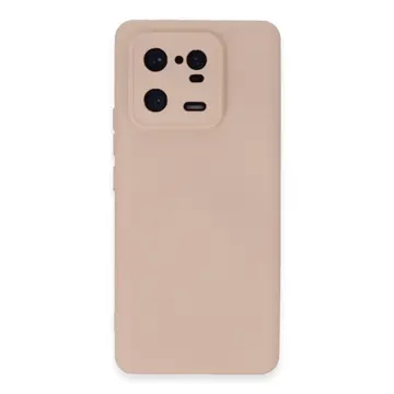 Xiaomi Mi 13 Pro Kılıf Nano İçi Kadife Silikon - Pudra