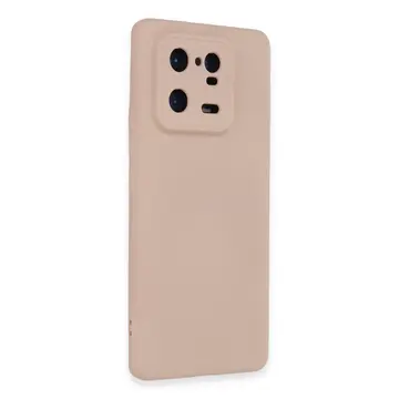 Xiaomi Mi 13 Pro Kılıf Nano İçi Kadife Silikon - Pudra