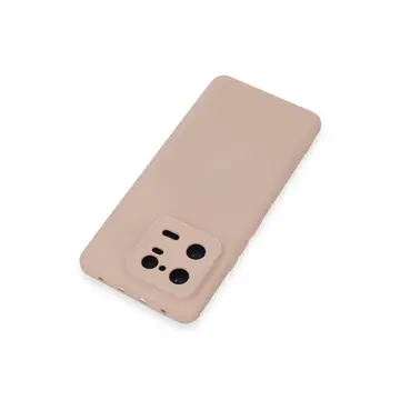 Xiaomi Mi 13 Pro Kılıf Nano İçi Kadife Silikon - Pudra