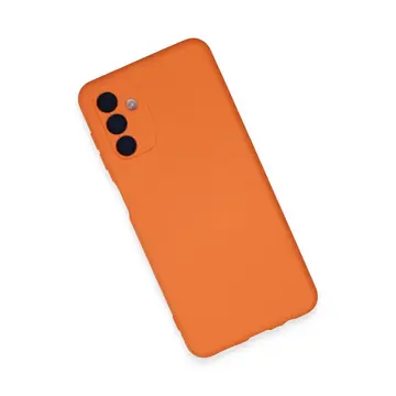 Samsung Galaxy A24 4g Kılıf Nano İçi Kadife Silikon - Turuncu
