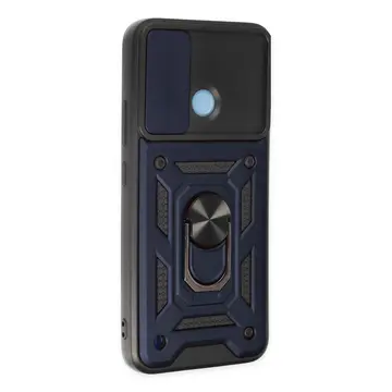 Realme C25y Kılıf Pars Lens Yüzüklü Silikon - Lacivert