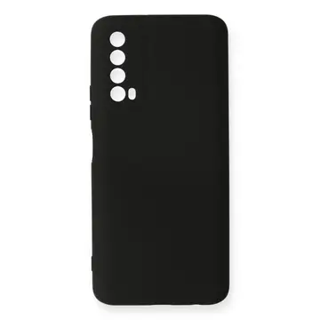 Huawei P Smart 2021 Kılıf Nano İçi Kadife Silikon - Siyah